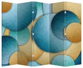 Paravan - Abstracție cercuri (210x170 cm)