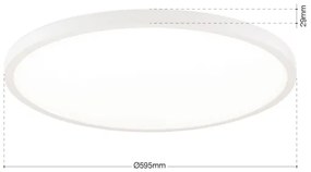 Orion - Lampă de tavan LED dimabilă DISC, 46W, 230V, 2700/3000/4000K, Ø 60 cm, albă