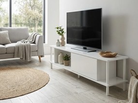 OFERTA Comoda TV PARIS 150 cm, alb II. calitate