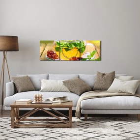 Tablou - Ceai (cu ceas) (90x30 cm)