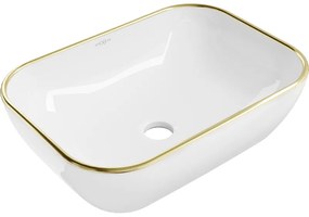 Mexen Rita lavoar pe blat 45 x 32 cm, alb/margine aurie - 21084505