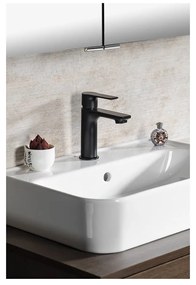 Baterie negru-mat pentru chiuvetă înaltă Pax – Sapho