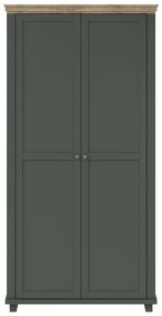 Dulap de haine Elvina S Typ 18 (Verde + Stejar lefkas). 1108228