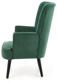 Fotoliu tapitat Delgado Velvet verde – H100 cm