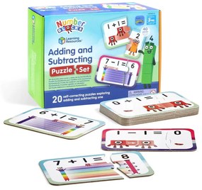 PUZZLE - ADUNARI SI SCADERI 1-10 - NUMBERBLOCKS - HAND2MIND (HM95402-UK)