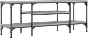 vidaXL Comodă TV, sonoma gri, 121x35x45 cm, lemn prelucrat & fier