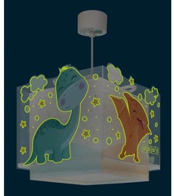 Dalber 63452 - Lustră pentru copii BABY DINOS 1xE27/15W/230V multicoloră