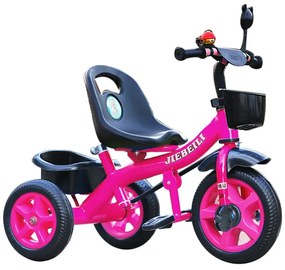 Tricicleta cu pedale pentru copii 2-5 ani, Roz