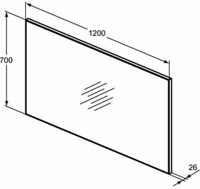 Oglinda Ideal Standard S 120x70 cm