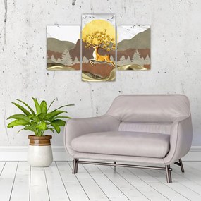 Tablou cu cerb (90x60 cm)