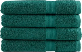 vidaXL Prosoape premium SOLUND 4 buc. verde 100x200 cm 600 gsm