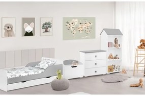 Comodă PABIS 87x83 cm alb/gri