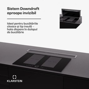 Klarstein Royal Flush Eco 75, hota, 75 cm, 714 m³/h, EEK A++, inclusiv filtre cu carbon activat