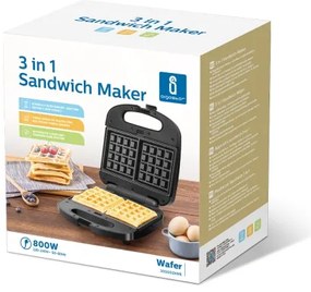 Aparat de sandvici Aigostar 800W/230V negru