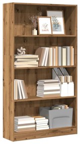 vidaXL Bibliotecă, stejar artizanal, 80x24x143 cm, lemn prelucrat