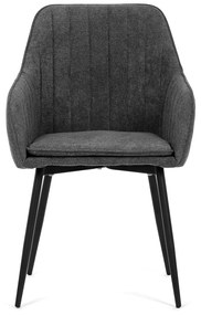 Set de scaune de masă 2 buc, gri, 55 x 84 x 57 cm