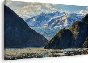 Tablou cu peisaj cu munții (90x60 cm)