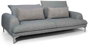 Canapea Galla gri de 3 locuri 127/245/79 cm