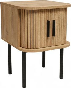 Noptieră riflată SCAVA, 40 x 40 x 53 cm