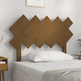 vidaXL Tăblie de pat, maro miere, 104x3x80,5 cm, lemn masiv de pin