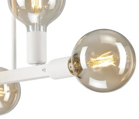 Lustră pe tijă ASTRID 6xE27/60W/230V alb