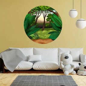 PIPPER. Autocolant circular de perete „Jungla” mărimea: 60cm