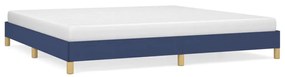 346848 vidaXL Cadru de pat, albastru, 200x200 cm, material textil
