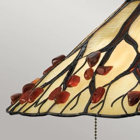 Quoizel QZ-WHISPERING-TL-VB - Lampă de masă Tiffany WHISPERING 2xE27/60W/230V