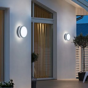 Brilagi - Aplica LED de exterior cu senzor BENE LED/18W/230V Ø22 cm IP54
