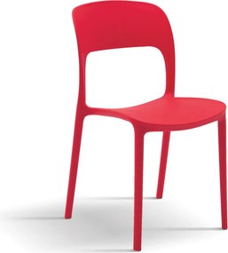 Set 4 scaune ROSINNA -POLIPROPILENA- HORECA - ROSU - 4 BUCATI