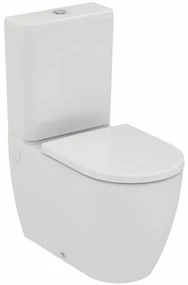Set vas WC Ideal Standard Ellisse rimless BTW cu capac softclose alb si rezervor