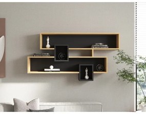 Etajeră de perete KAREN 120x72,2 cm maro/antracit