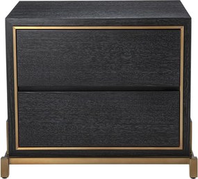 Noptiera design elegant LUX Hazel, gri carbune 115102 HZ