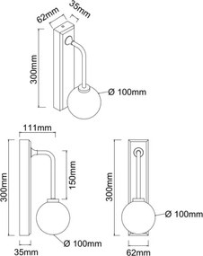 Open Design OR85617 - Aplica de perete pentru baie ERO, 1xG9/9W/230V, IP44, aur roz
