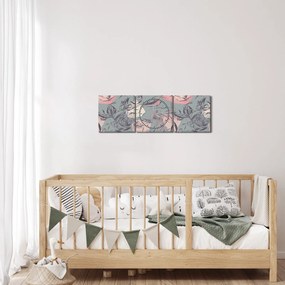 Tablou - Trandafir (cu ceas) (90x30 cm)