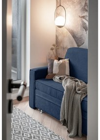 Canapea albastru-închis extensibilă 168 cm Lucky Lucy – Miuform