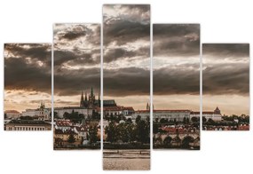 Tablou Castelului Praga în amurg (150x105 cm)