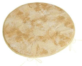 Bellatex Scaun Adéla rotund neted piele de șarpemaro , 40 x 40 cm