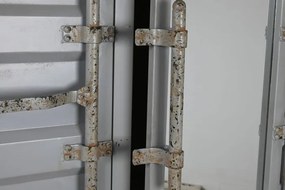 Dulap, gri, din metal, stil industrial, Cargo