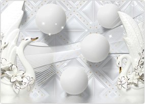 Tablou - Lebăda de aur pe apă (70x50 cm)