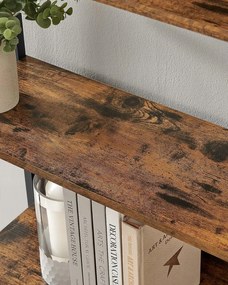 Biblioteca TAYLOR 6 rafturi 186x60cm, rustic maro