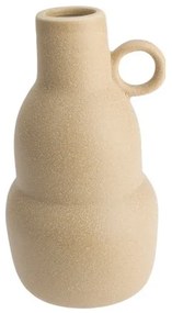 Vaza Tall Archaic din ceramica, bej, 12x20 cm