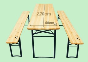 Set de bere din lemn – 220 cm, 50cm