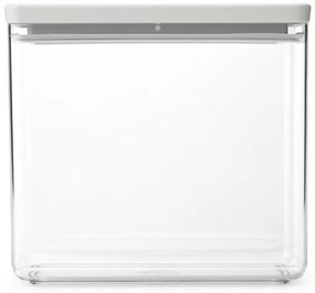 Cutie de depozitare Brabantia Tasty+ Stackable 1008876, 3,5 L, Sigiliu din silicon, Fara BPA, Gri deschis