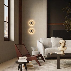 Aplica de perete LED din travertin natural Daylight