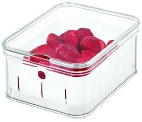 Cutie depozitare transparentă cu capac iDesign, 21 x 16 cm