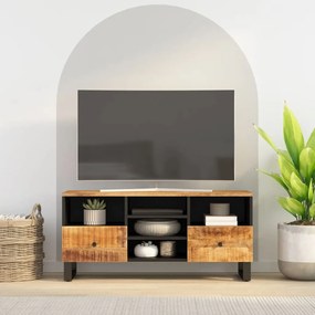 Comoda TV, 100x33x46 cm, lemn masiv de mango si lemn compozit