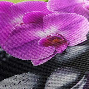 Tablou - Orhidee (cu ceas) (90x30 cm)