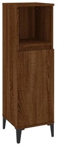 819819 vidaXL Dulap de baie, stejar maro, 30x30x100 cm, lemn prelucrat