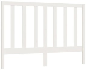 817701 vidaXL Tăblie de pat, alb, 166x4x100 cm, lemn masiv de pin
